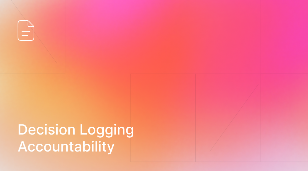 Decision Logging